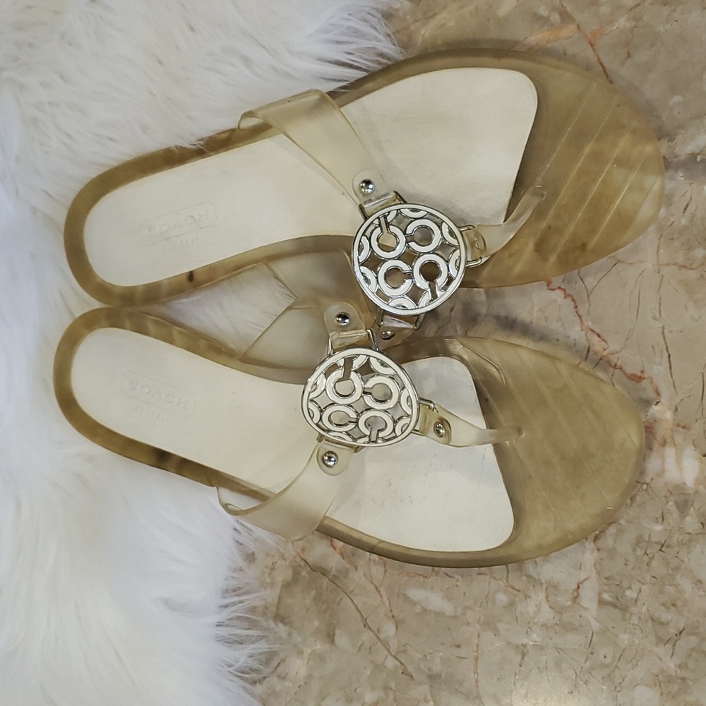 Coach Gold Sandals - Picture 7 of 13